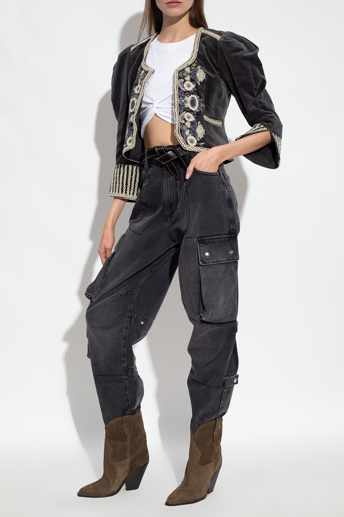 SchaferandweinerShops Switzerland - Grey 'Elore' cargo jeans